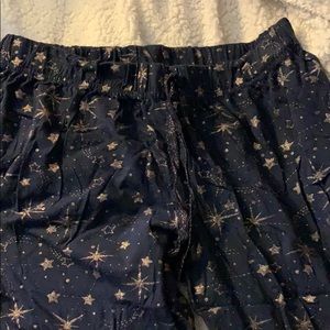 Navy and gold pajama pants